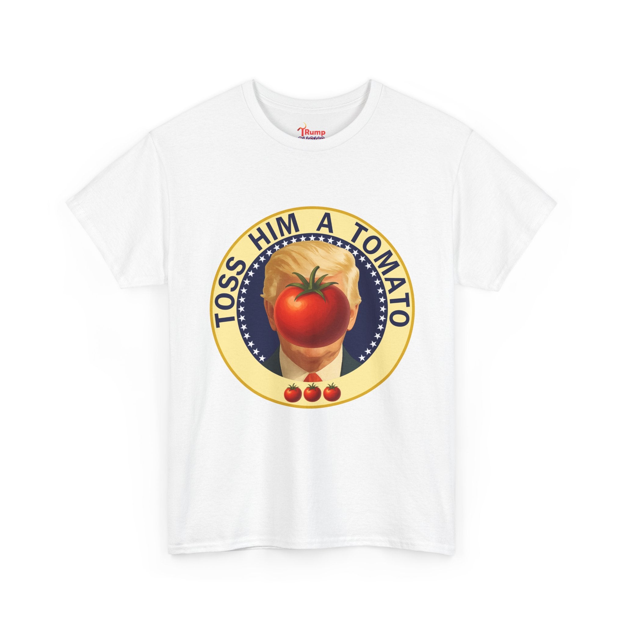 Tomato Toss Tee — "Toss Him a Tomato" Vintage Produce Graphic T-Shirt
