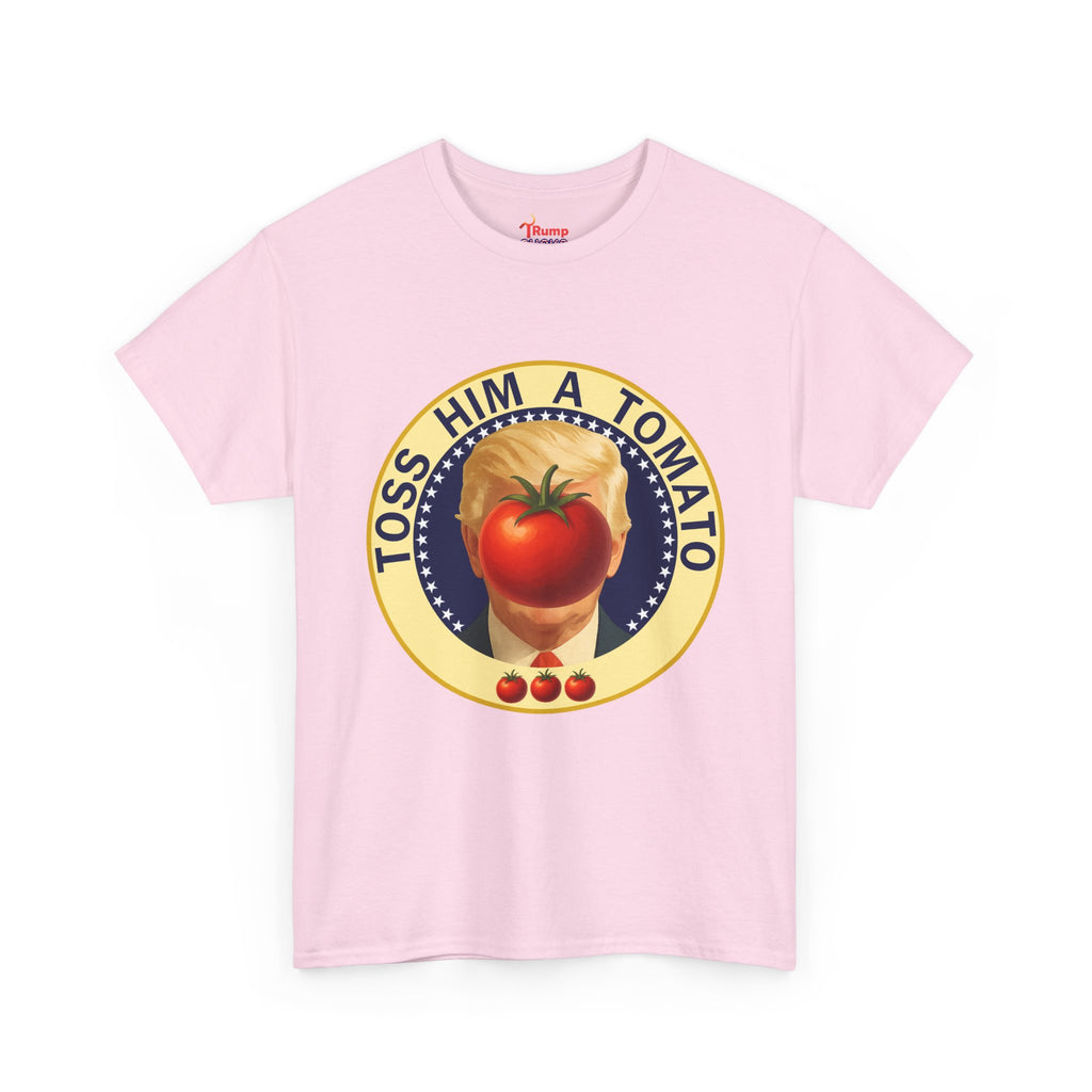 Tomato Toss Tee — "Toss Him a Tomato" Vintage Produce Graphic T-Shirt