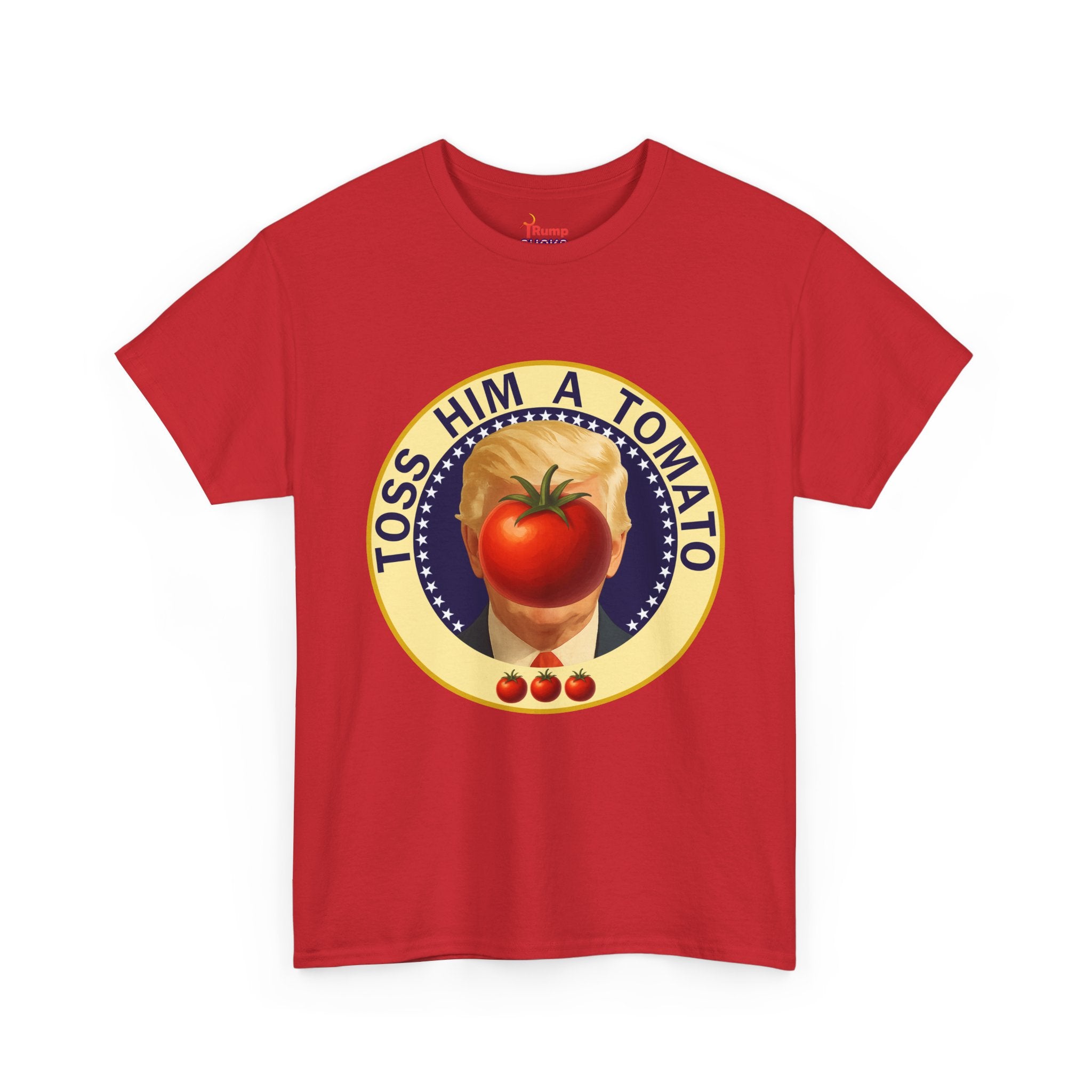 Tomato Toss Tee — "Toss Him a Tomato" Vintage Produce Graphic T-Shirt