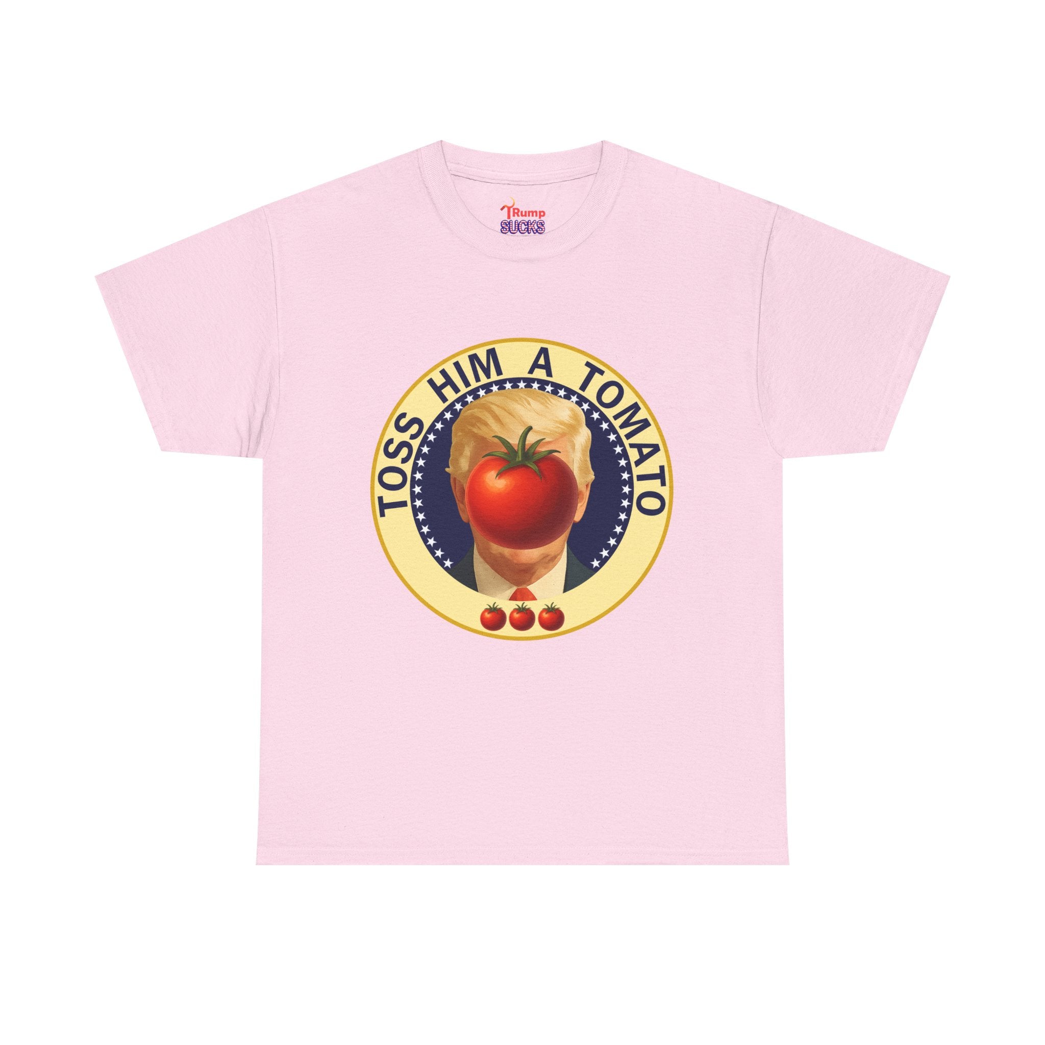Tomato Toss Tee — "Toss Him a Tomato" Vintage Produce Graphic T-Shirt