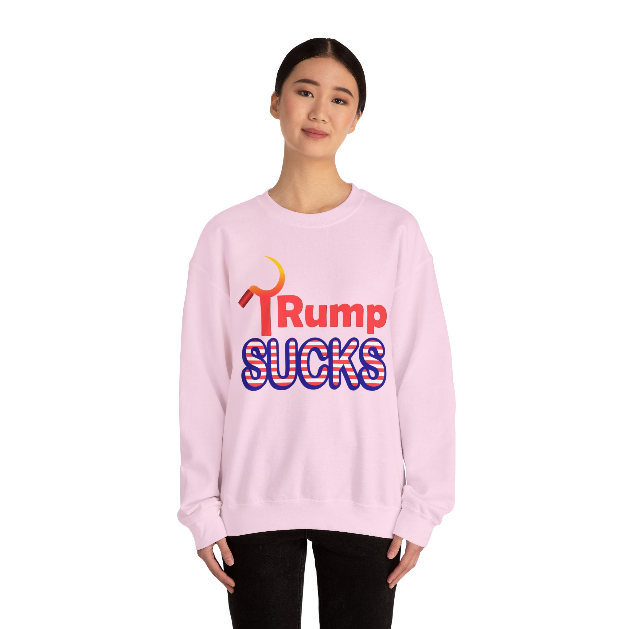 Rump Sucks Crewneck Sweatshirt — "Stay Warm and Speak Out Against Authoritarianism"