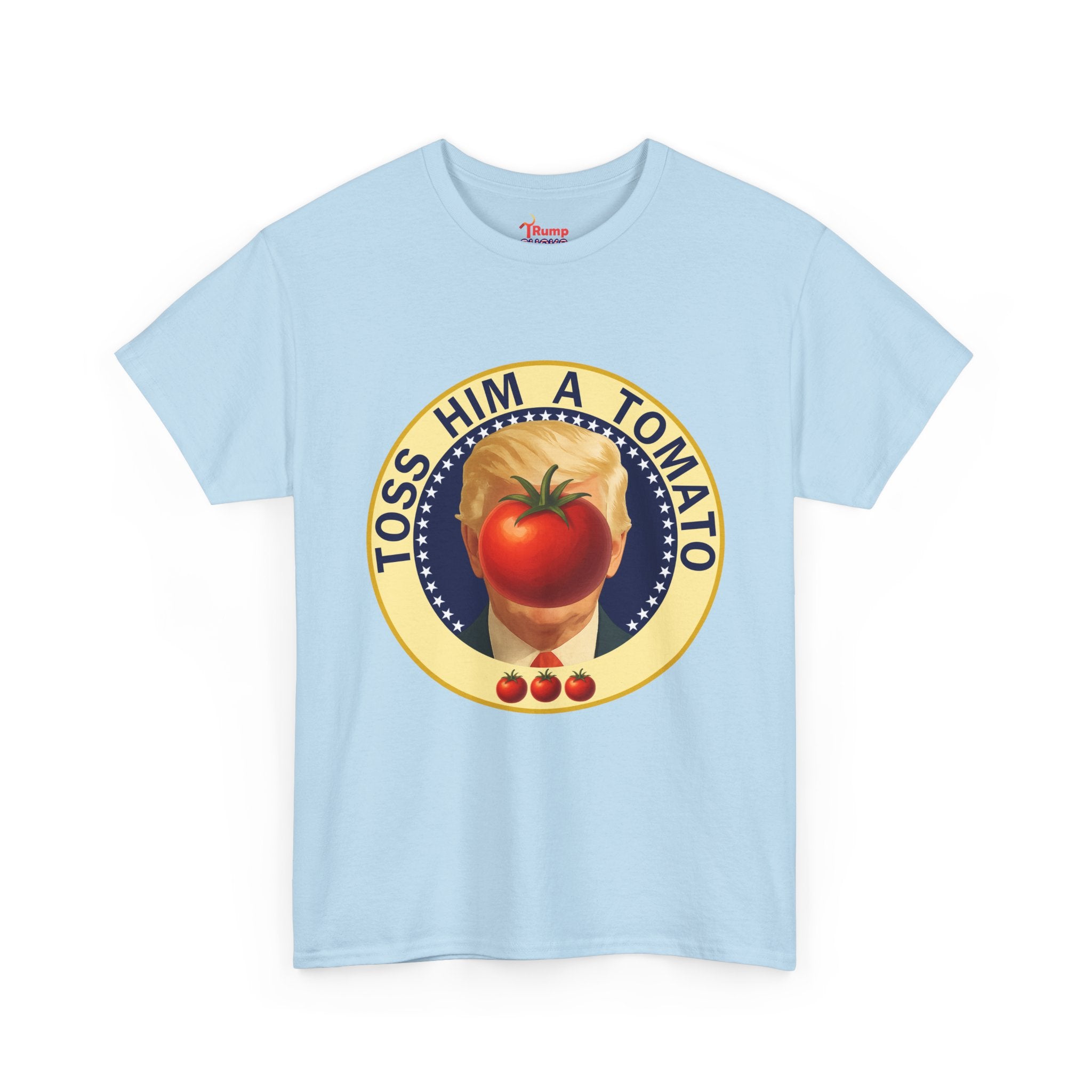Tomato Toss Tee — "Toss Him a Tomato" Vintage Produce Graphic T-Shirt
